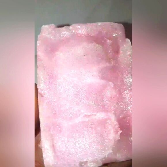 HAND crafted organic French Rose Sugar scrub soap bar - Picture 9 of 11